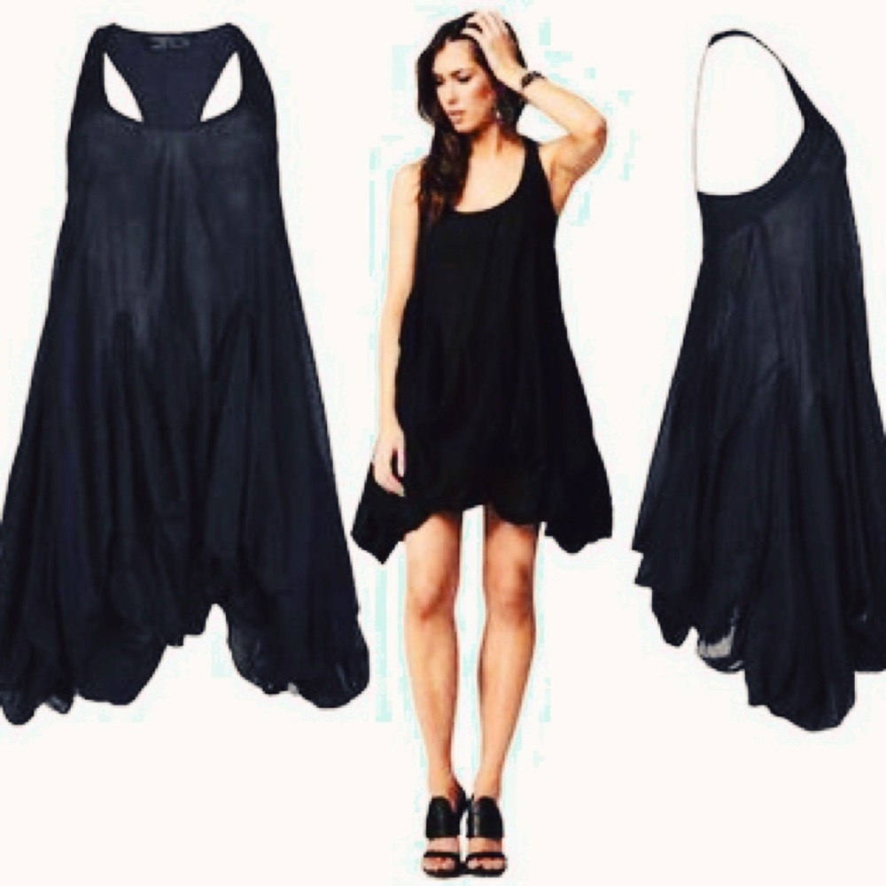 All Saints Vika Lolita Racer Back Dress black